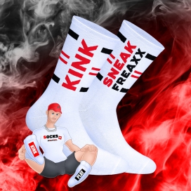 SneakFreaxx Chaussettes blanches Kink Play Sneakfreaxx