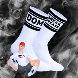 DOM SneakFreaxx meias brancas