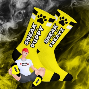 SneakFreaxx Calzini WOOF PUPPY Giallo