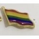 Pino de bandeira LGBT metálico