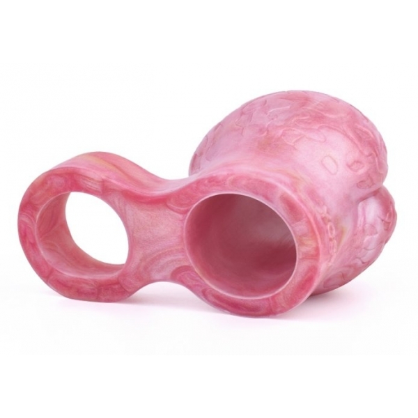 Silicone Cock & Ball Sleeve PINK M