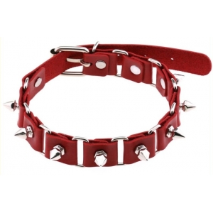 Joy Jewels Colar Punk Piks Vermelho