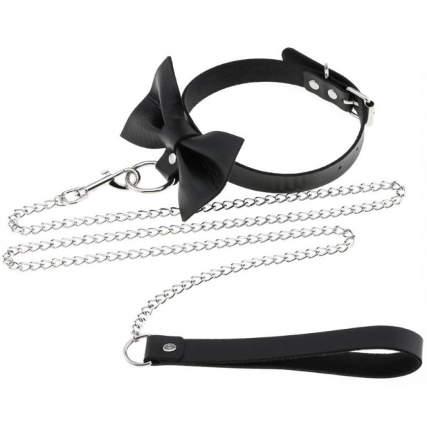 Collier Laisse Bowy Slave Noir