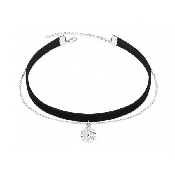 Snow Black choker