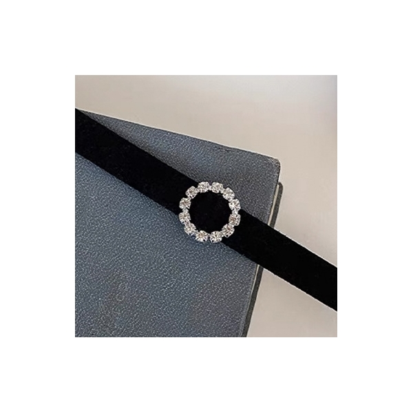 Gargantilha Diamond Circle Black