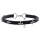 Feines Halsband Cross Flow Schwarz