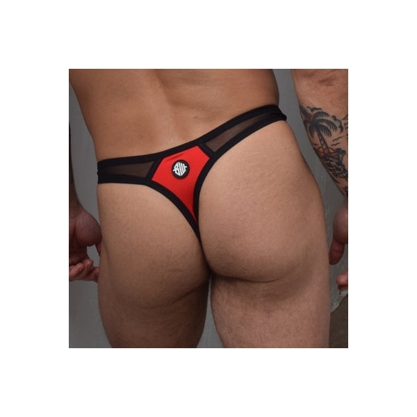 Tanga hexagonal rojo