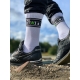 Chaussettes blanches Sporty Addiction Liserés noirs