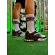 Chaussettes blanches Sporty Addiction Liserés rouges