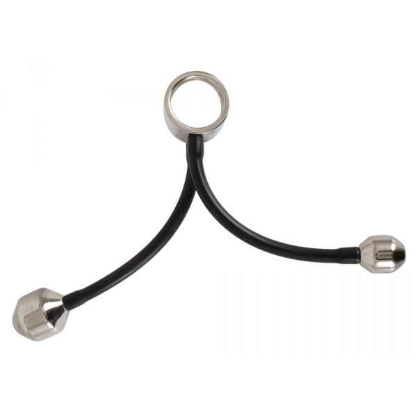 Cockring + metalen verzwaarde pluggen Zware Ring 840gr