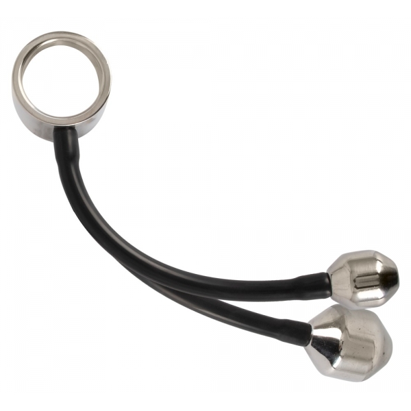 Cockring + Metal weighted plugs Heavy Ring 840gr