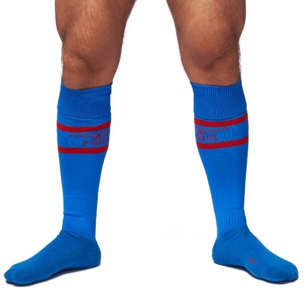 Chaussettes hautes URBAN FOOTBALL SOCKS Bleu-Rouge