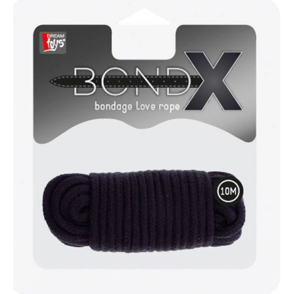 Bondage Rope Fine 10 m Black