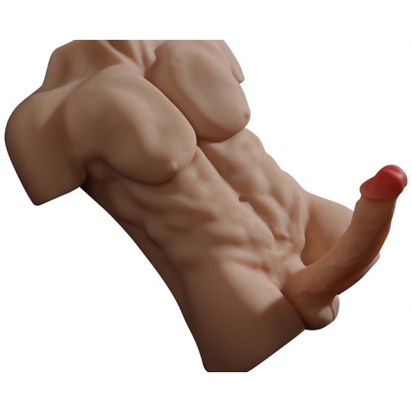 Masturbator Büste und Penis mit Gelenk Torso Man Sex 20cm
