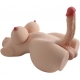 Masturbatore con pene articolato Shemale Sex 17cm 