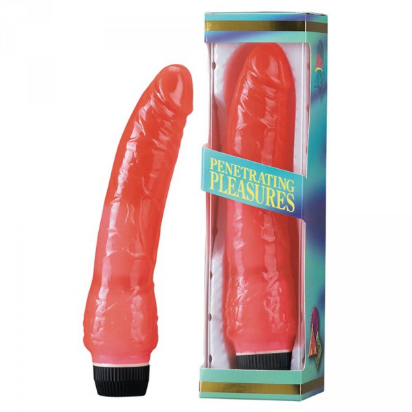 Vibrating Dildo Jelly Red 20 x 4 cm