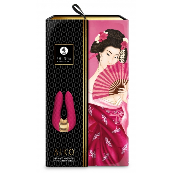 Double intimate stimulator Shunga AIKO Raspberry