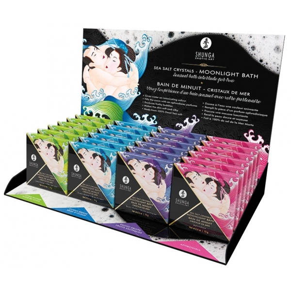 Display with Shunga Bath Salts 24 pieces