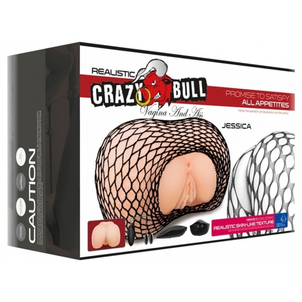 Crazy Bull Jessica Masturbador Vibrador de Nalgas