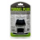 Ass Tunnel Plug Silikon Schwarz Large 7.6 x 6.2 cm