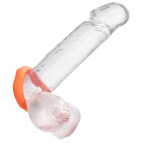 Cockring Silicone Sexagon Alpha 37mm Oranje