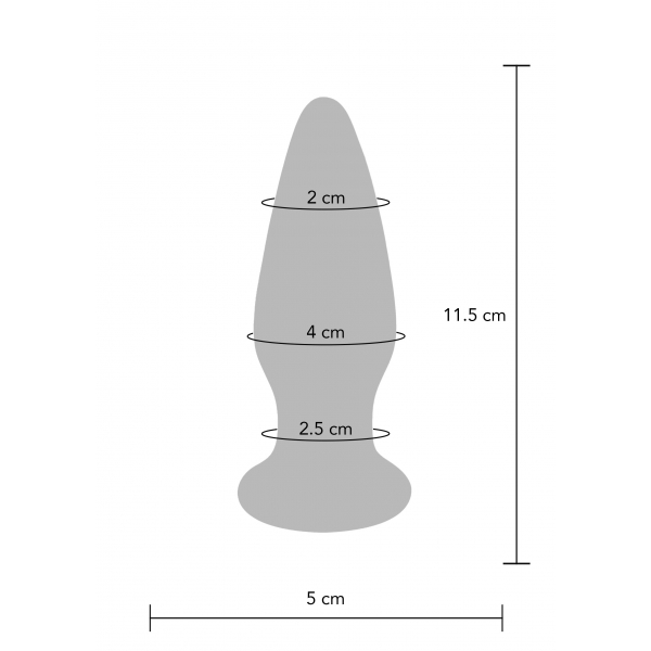 The Shining Vibrerende Glazen Plug 11 x 4,2cm