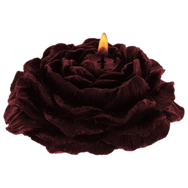 2 candele di rosa Sm nero-rosso