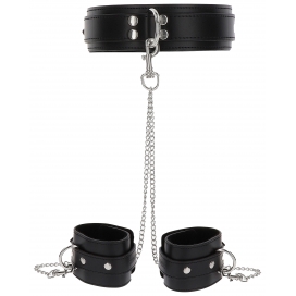 Heavy Taboom Black collar and wrist cuffs