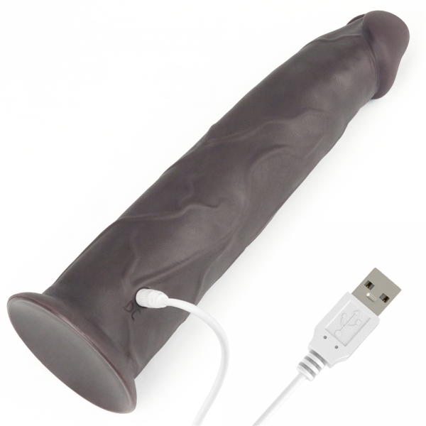 Dildo Vibratório Rotacock 22 x 5cm Castanho