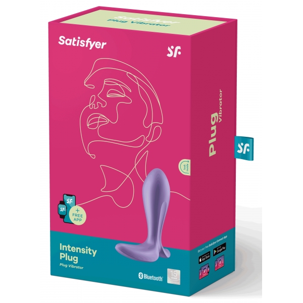 Plug Intensity Satisfyer 7 x 2,5cm Morado