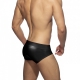 Neon Shiny Brief Black