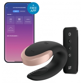 Satisfyer Stimulateur connecté Double Love Luxury Couples