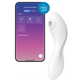 Satisfyer Curvy Trinity 5+ Satisfyer Connected Clitoral Stimulator White