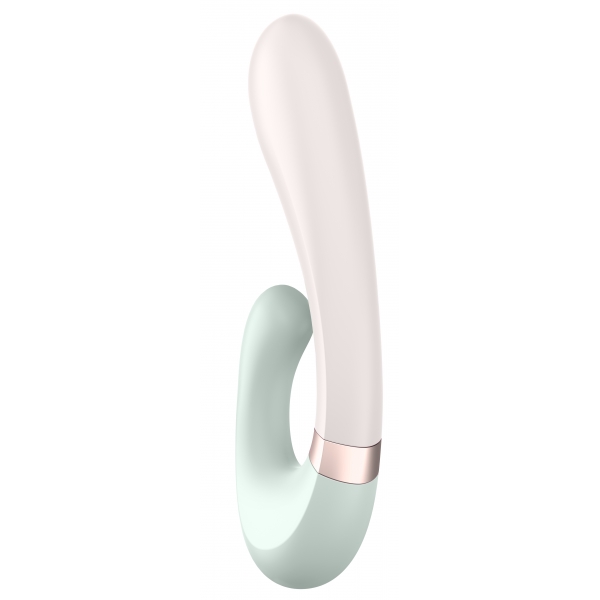 Stimolatore del punto G collegato Heat Wave Satisfyer 14 x 3,5 cm menta