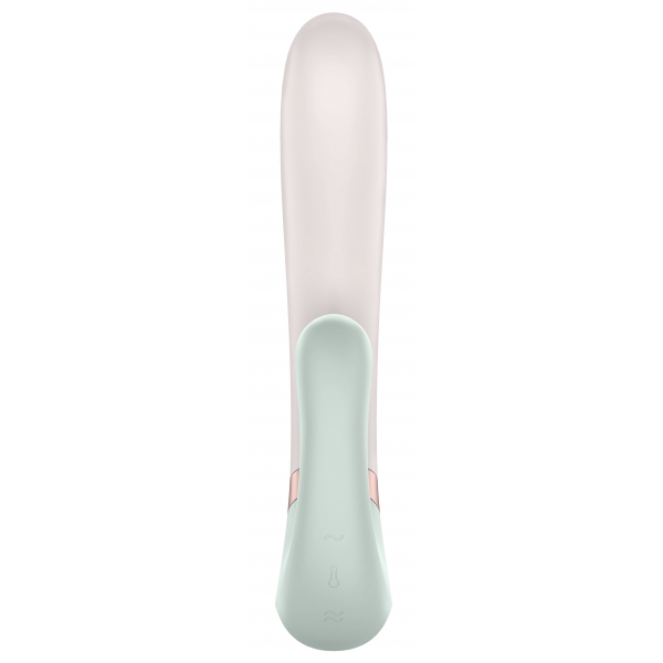 Stimolatore del punto G collegato Heat Wave Satisfyer 14 x 3,5 cm menta