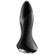 Plug vibrante connesso Rotator Plug Satisfyer 10 x 4cm Nero