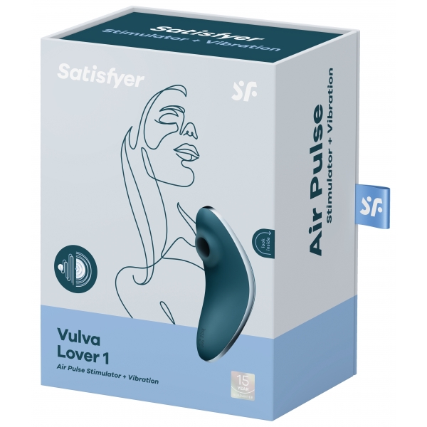 Vulva Lover 1 Satisfyer Estimulador de clítoris Azul