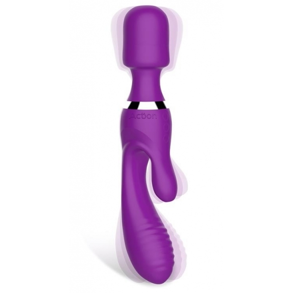 Vibro and Wand Fifteen Action Violet