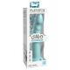 Dildo de Silicone Slim Seven 18 x 3,6cm Turquesa