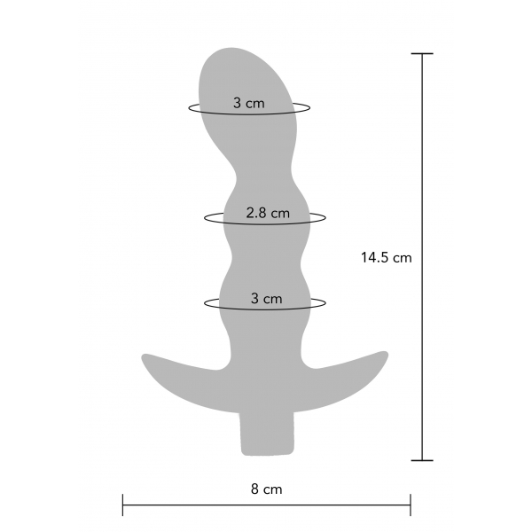 Plug vibrating The Risque 11 x 3.2cm