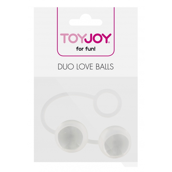 Bolas de vidro para gueixas Duo Love 2,6 cm Transparente