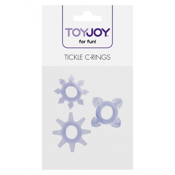 3 mini C-Rings Cosquillas Violeta