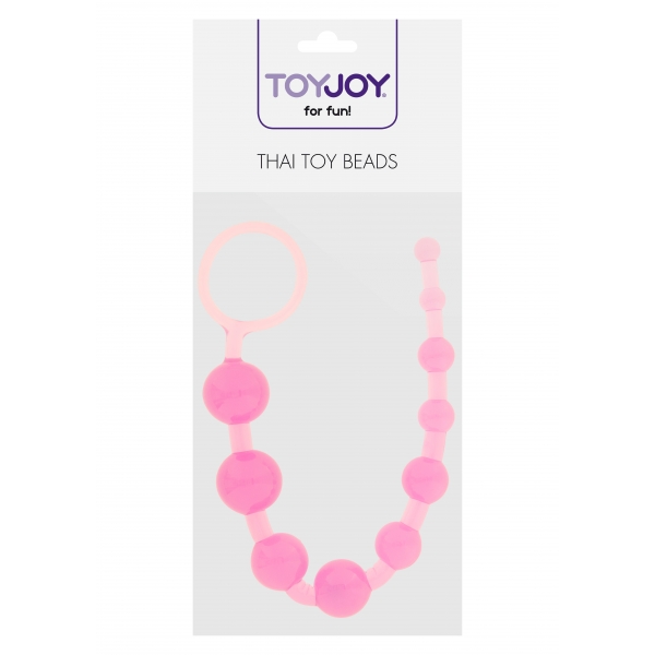 Thaise Toy Beads analoge rozenkrans 26 x 2,4cm Roze