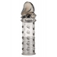 Manicotto a borchia Pene 15 x 4,2 cm Grigio