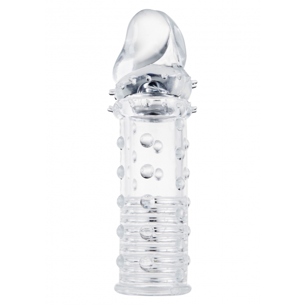 Penis Sleeve Stud Sleeve 15 x 4.2cm Transparent