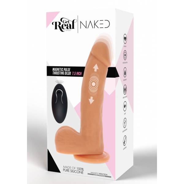 Magnetische Pulse vibrerende dildo 16 x 4cm