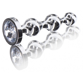 Plug Juwel Diamond Stard Beads M 10.5 x 2.5cm