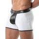 Bottomless Bad Boys Zipped Short White