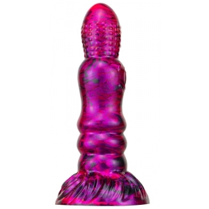 MetallicAnal Fantasy Peern Dildo 17 x 4.7cm Purple-Black