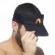 Rainbow Tennis Visor Cap Black